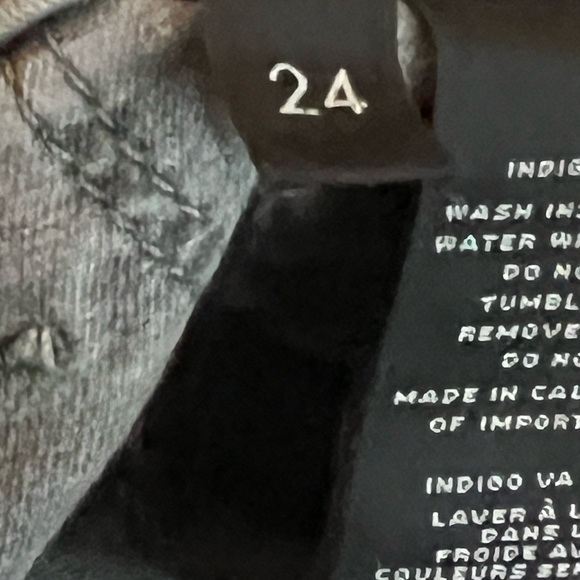 J. BRAND SILVER FOX RELEASED RAW HEM RIPPED KNEE ANKLE SKINNY JEANS 24 - Picture 12 of 14